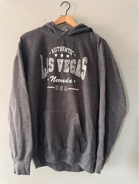 Las Vegas | grey hoodie | XL